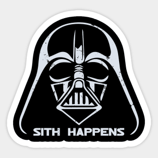 S*IT Happens - Dark Power RED Vintage Texture Sticker